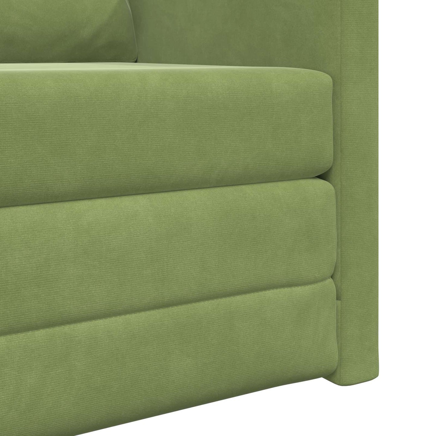 vidaXL Κρεβάτι καναπές Ανοιχτό Πράσινο 74 x 77 x 81 εκ. Βελούδο