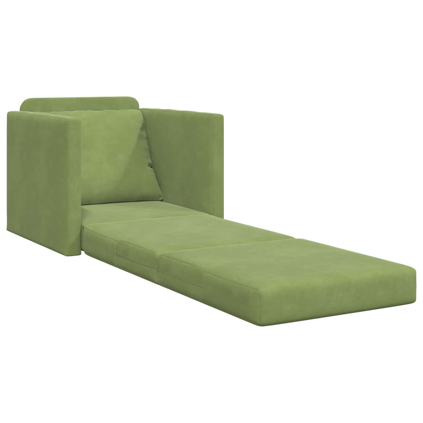 vidaXL Κρεβάτι καναπές Ανοιχτό Πράσινο 74 x 77 x 81 εκ. Βελούδο