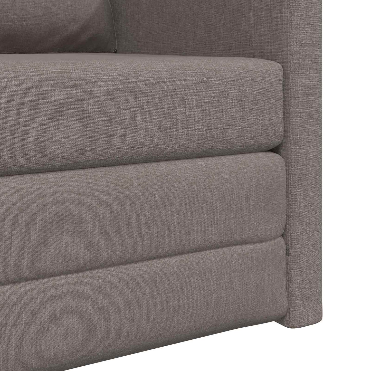 vidaXL Κρεβάτι καναπές Taupe 74 x 77 x 81 εκ. ύφασμα