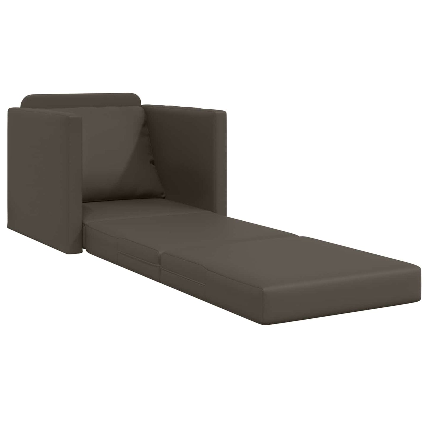 vidaXL Κρεβάτι καναπές 60cm Γκρι Δερματίνη