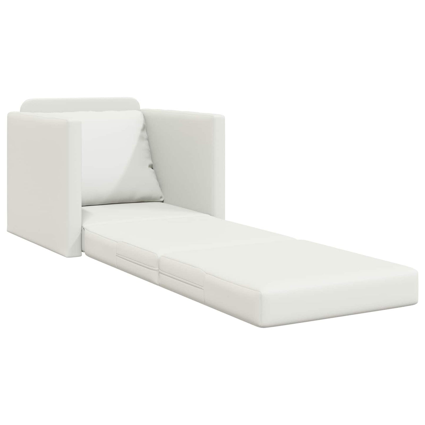 vidaXL Κρεβάτι καναπές 60cm Λευκό Δερματίνη
