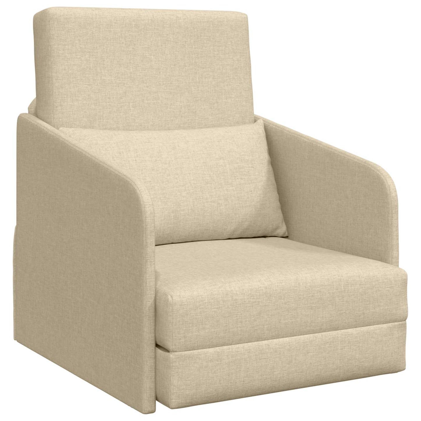 vidaXL Κρεβάτι καναπές Κρεμ 65 x 80 x 83 εκ. ύφασμα