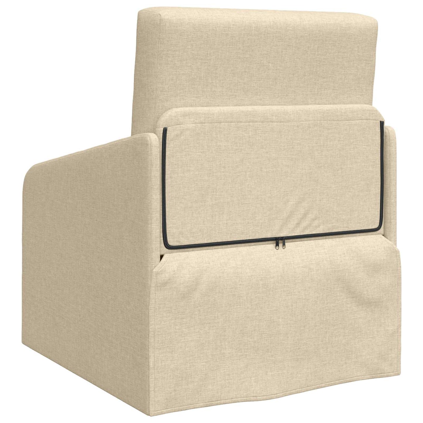 vidaXL Κρεβάτι καναπές Κρεμ 65 x 80 x 83 εκ. ύφασμα