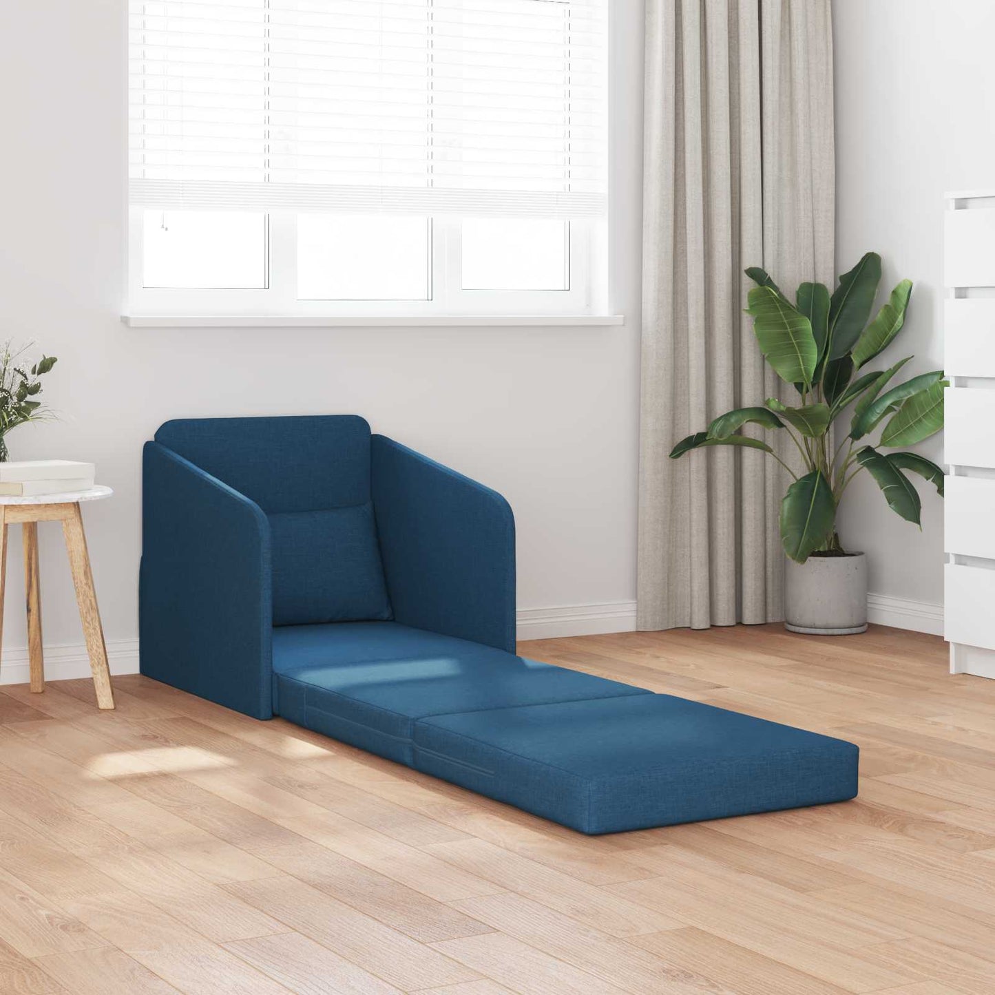 vidaXL Κρεβάτι καναπές Μπλε 65 x 80 x 83 εκ. ύφασμα