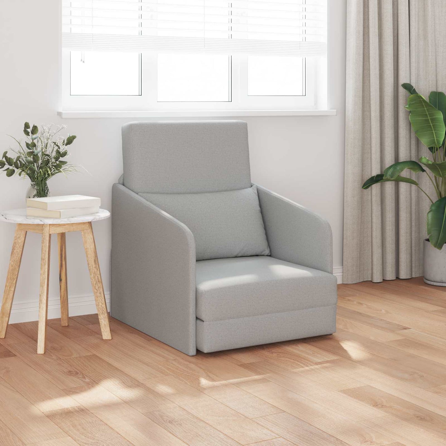 vidaXL Κρεβάτι καναπές Σκίουρος Γκρί 65 x 80 x 83 εκ. ύφασμα