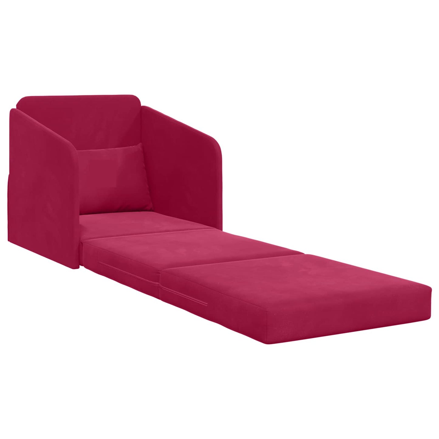 vidaXL Κρεβάτι καναπές Κόκκινο 65 x 80 x 83 εκ. Βελούδο