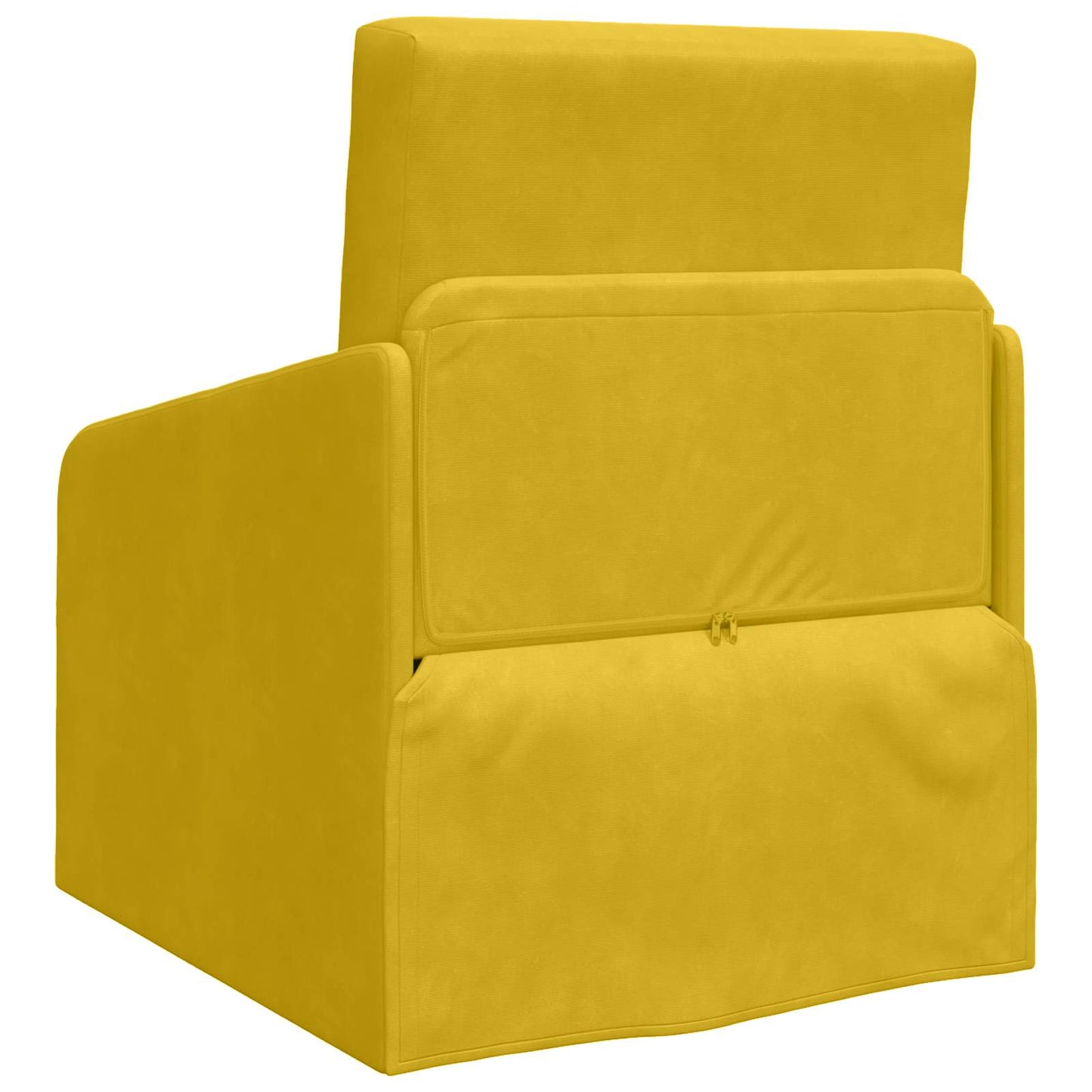 vidaXL Κρεβάτι καναπές Κίτρινο 65 x 80 x 83 εκ. Βελούδο