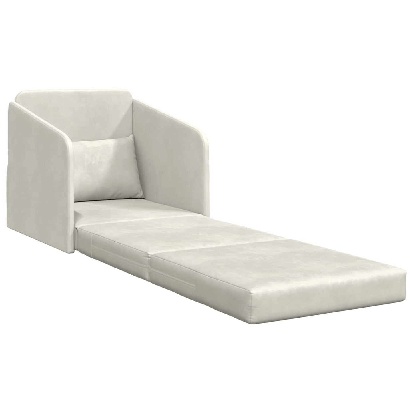 vidaXL Κρεβάτι καναπές Κρεμ 65 x 80 x 83 εκ. Βελούδο