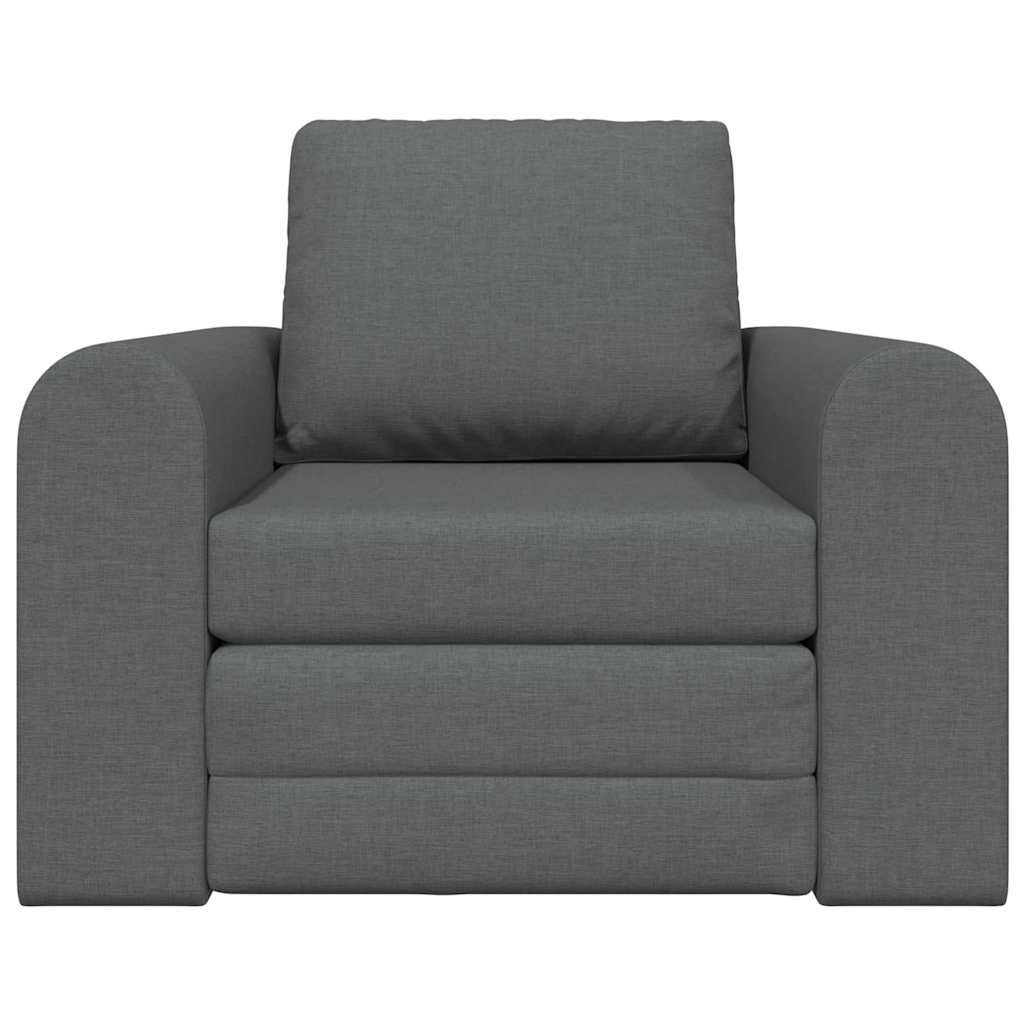 vidaXL Κρεβάτι καναπές Σκούρο Γκρι 98 x 71 x 83 εκ. ύφασμα