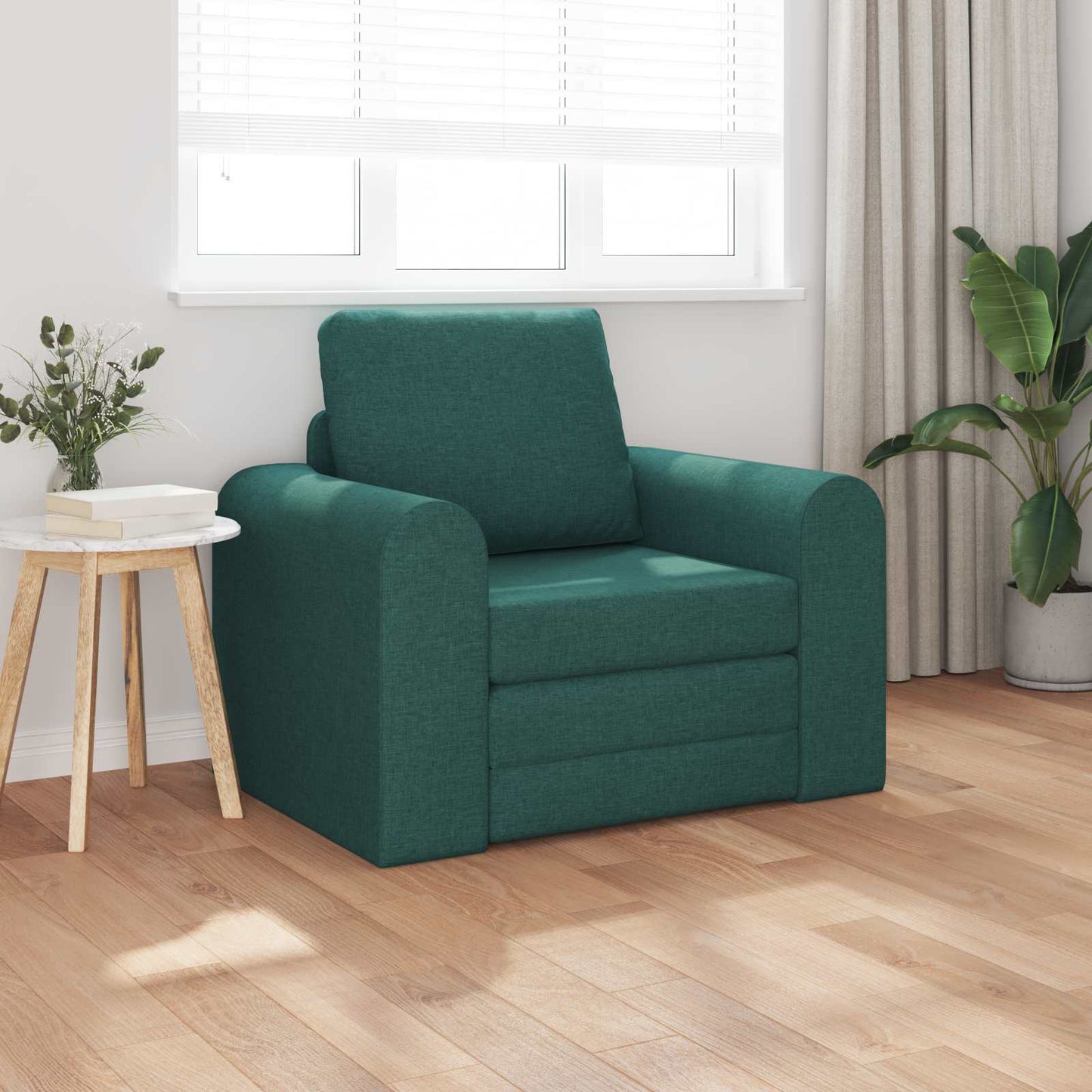 vidaXL Κρεβάτι καναπές Σκούρο Πράσινο 98 x 71 x 83 εκ. ύφασμα