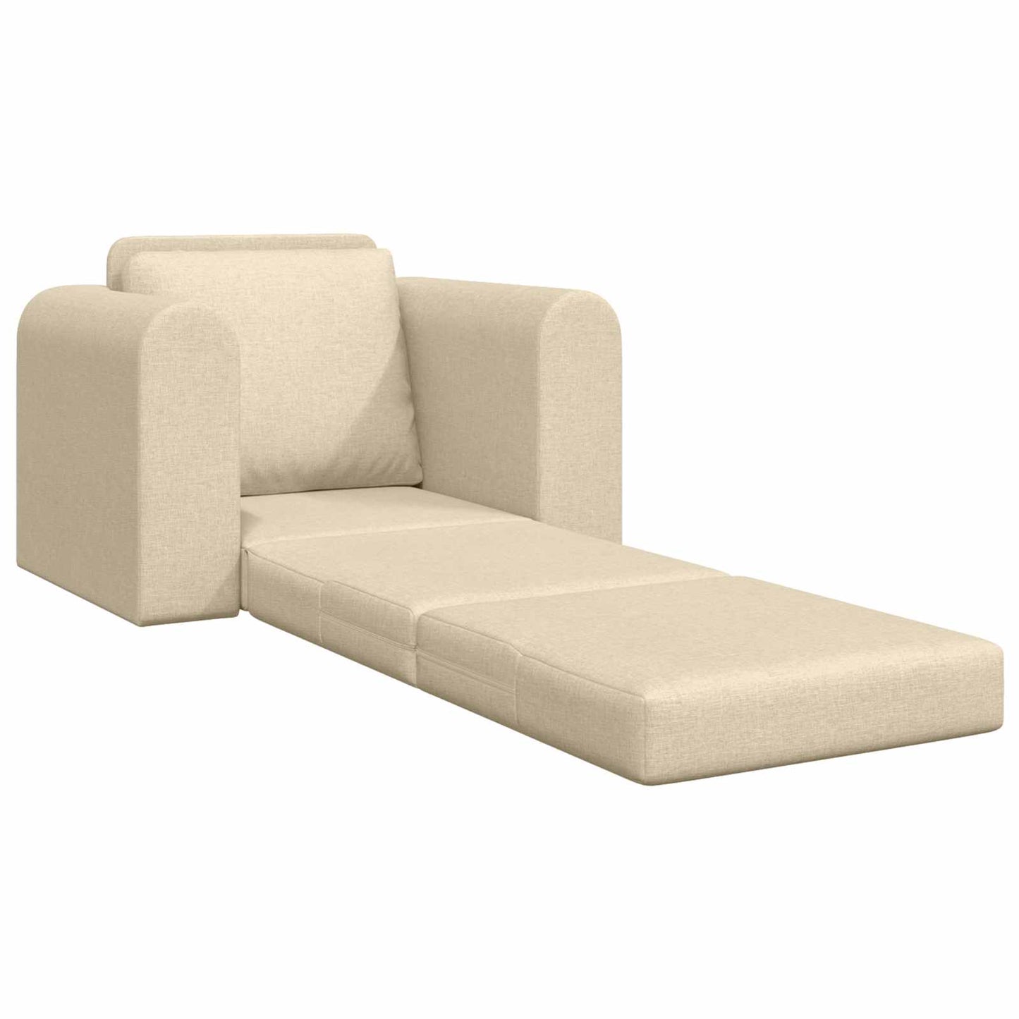 vidaXL Κρεβάτι καναπές Κρεμ 98 x 71 x 83 εκ. ύφασμα