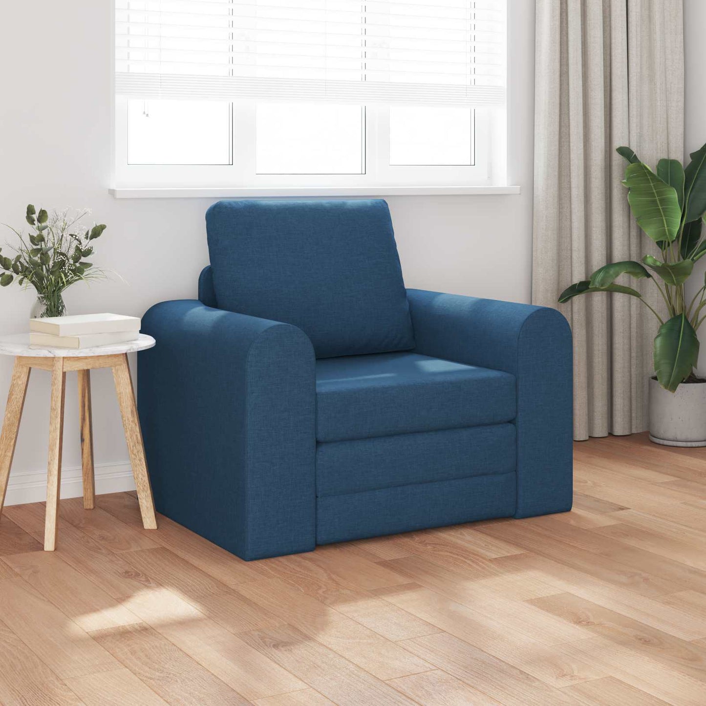 vidaXL Κρεβάτι καναπές Μπλε 98 x 71 x 83 εκ. ύφασμα