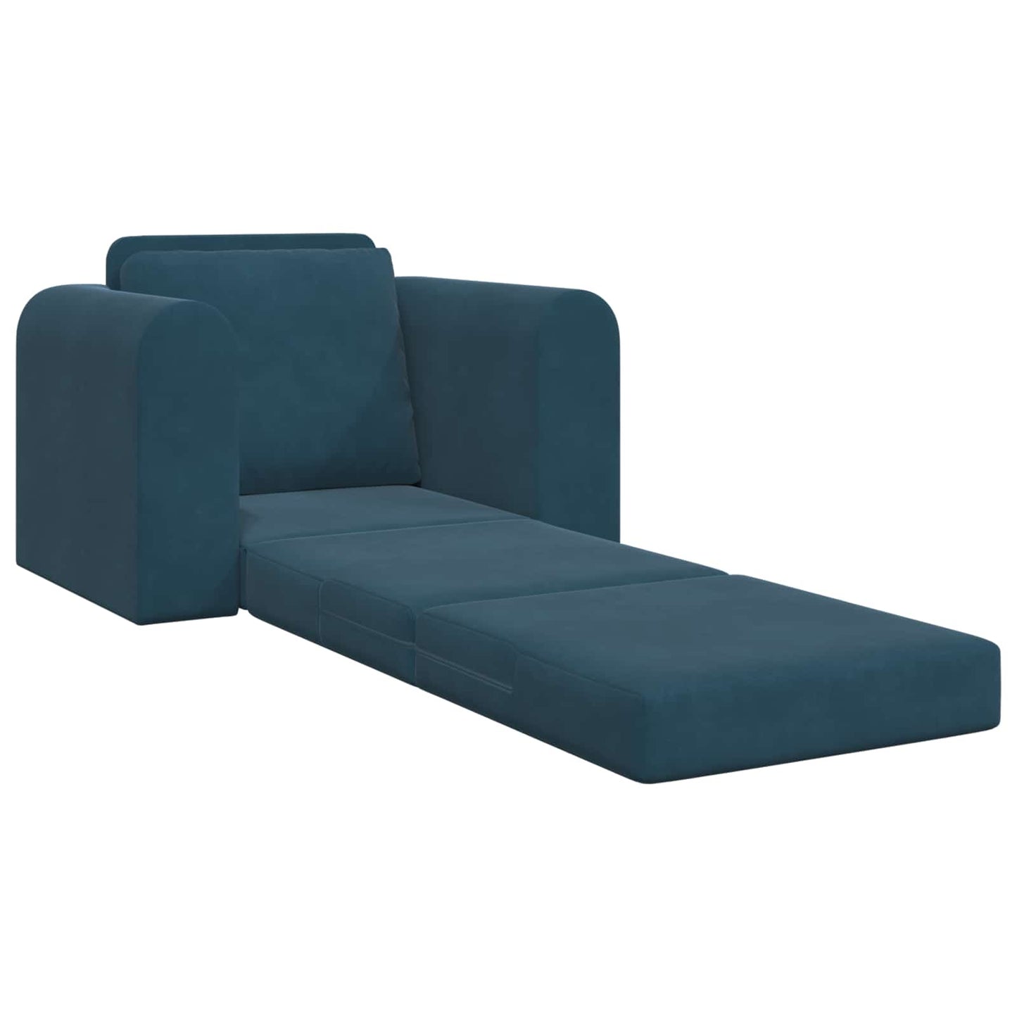 vidaXL Κρεβάτι καναπές Μπλε 98 x 71 x 83 εκ. Βελούδο