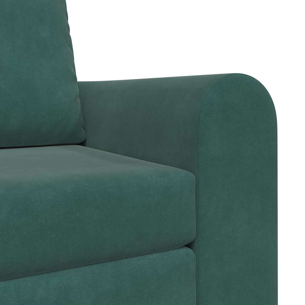 vidaXL Κρεβάτι καναπές Σκούρο Πράσινο 98 x 71 x 83 εκ. Βελούδο