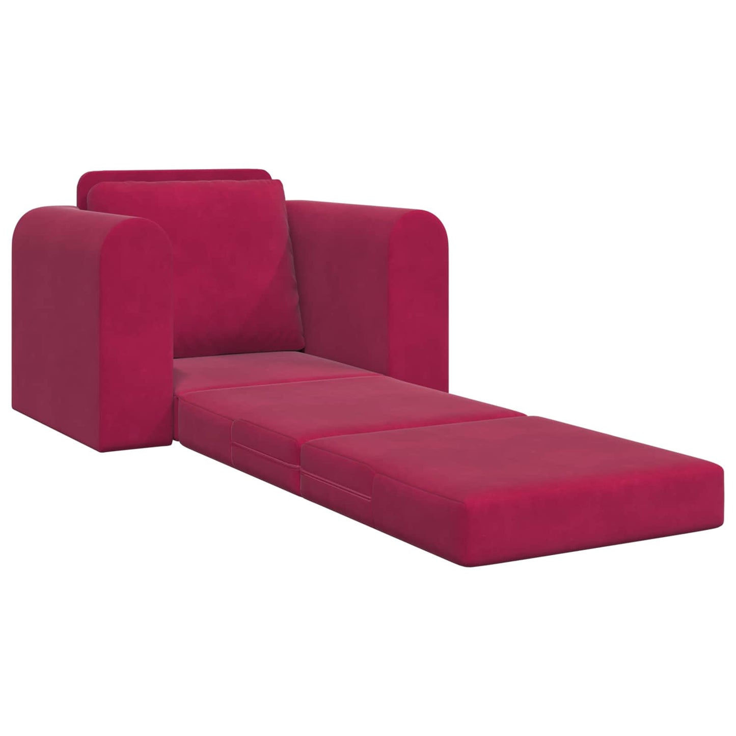 vidaXL Κρεβάτι καναπές Κόκκινο 98 x 71 x 83 εκ. Βελούδο