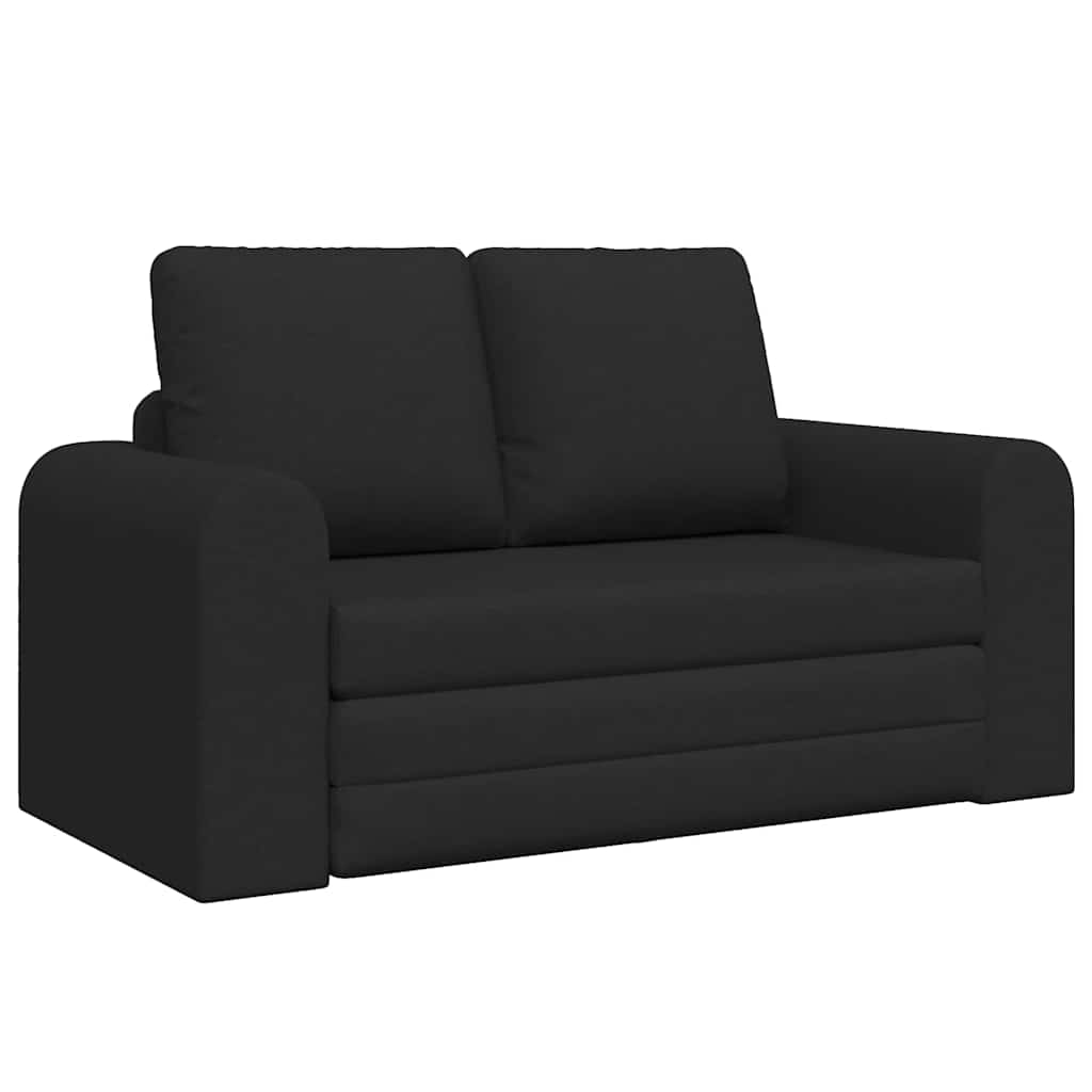 vidaXL Κρεβάτι καναπές 60cm Μαύρο ύφασμα