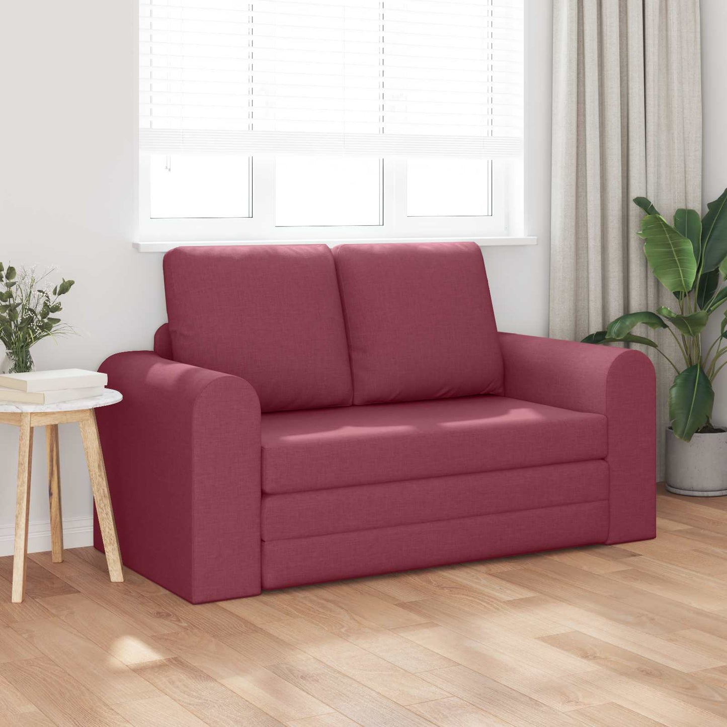 vidaXL Κρεβάτι καναπές 60cm Κόκκινο ύφασμα