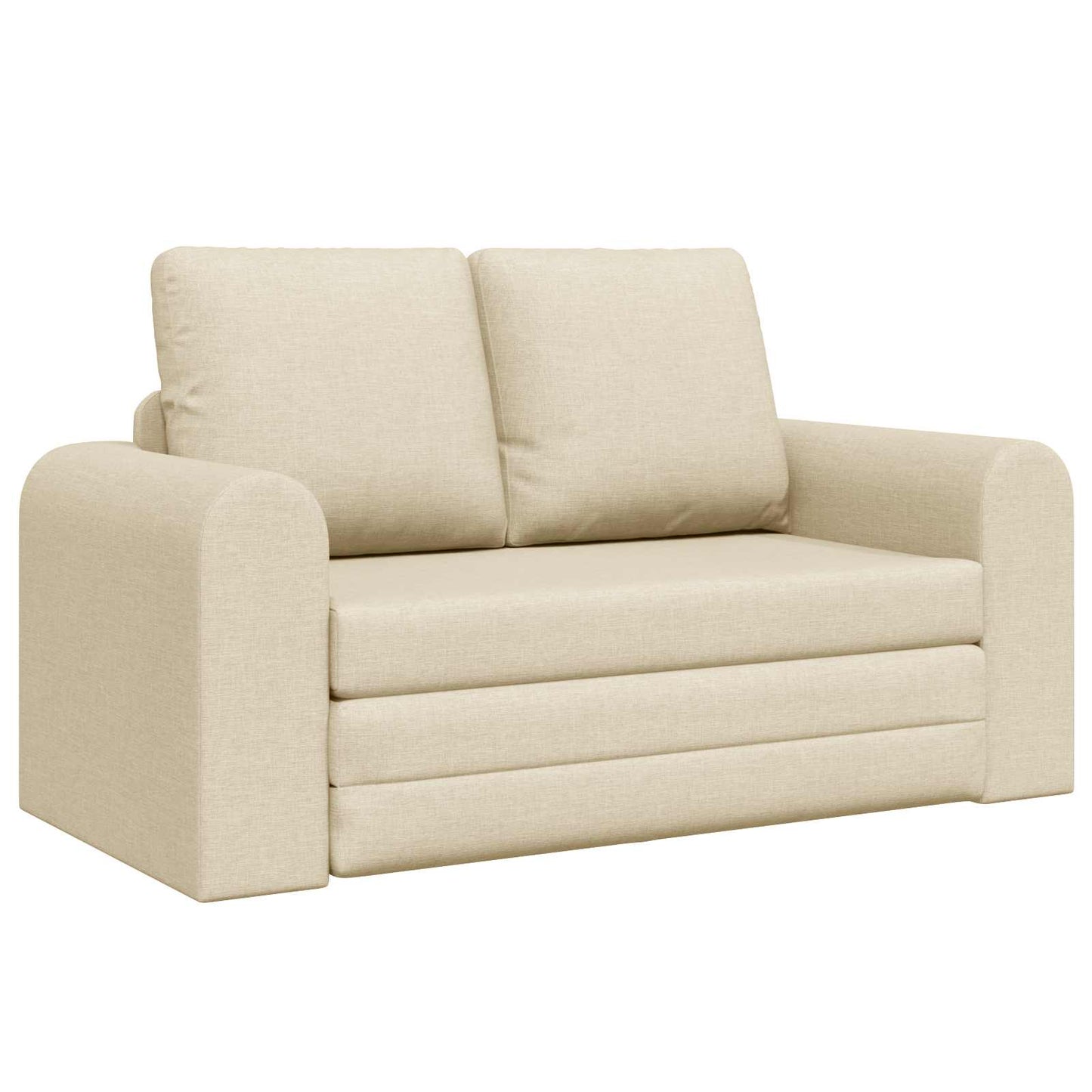 vidaXL Κρεβάτι καναπές 60cm Κρεμ ύφασμα