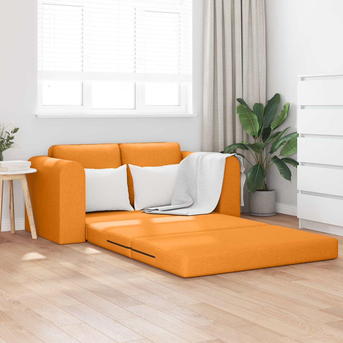 vidaXL Κρεβάτι καναπές 60cm Σκούρο κίτρινο ύφασμα