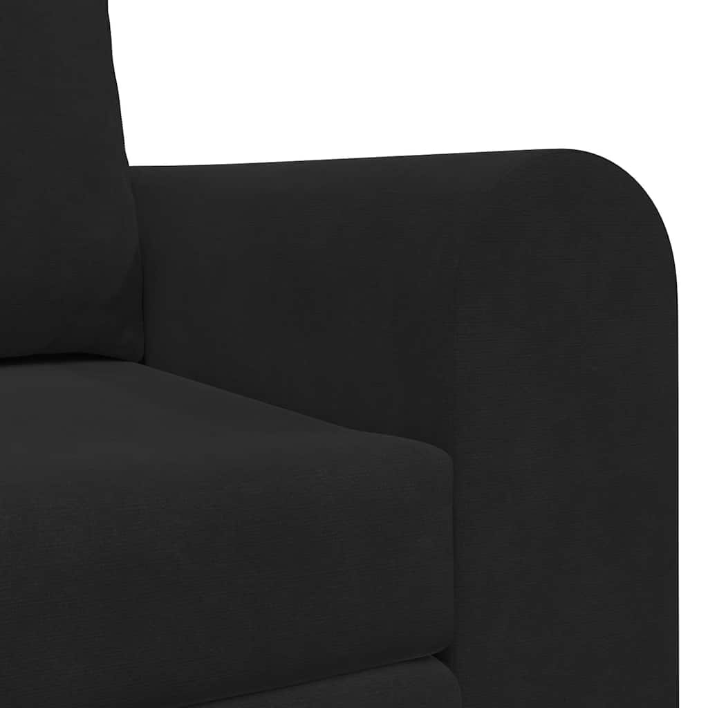 vidaXL Κρεβάτι καναπές Μαύρο 148 x 71 x 83 εκ. Βελούδο