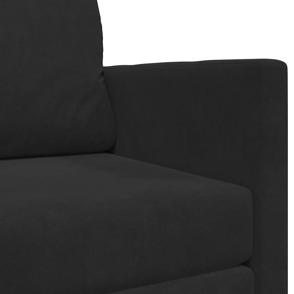 vidaXL Κρεβάτι καναπές Μαύρο 124 x 71 x 78 εκ Βελούδο