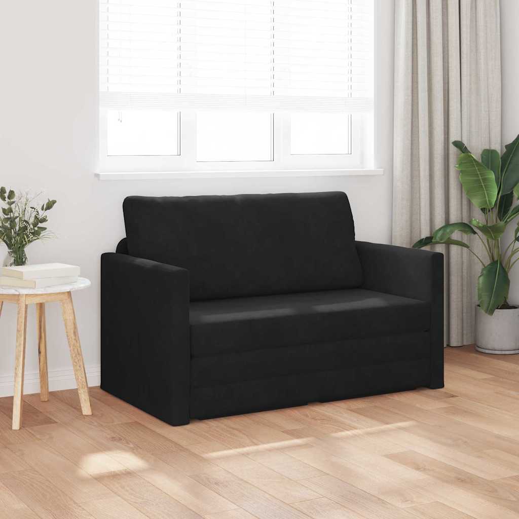 vidaXL Κρεβάτι καναπές Μαύρο 124 x 71 x 78 εκ Βελούδο