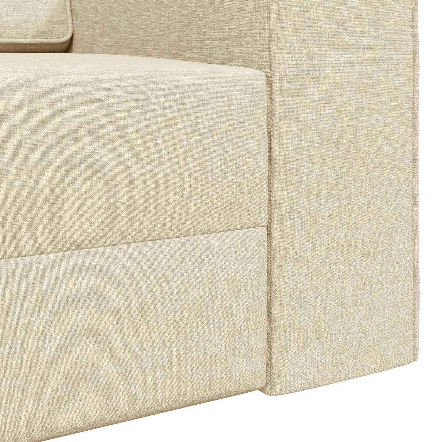 vidaXL Κρεβάτι καναπές Κρεμ 245 x 78 x 77 εκ. ύφασμα