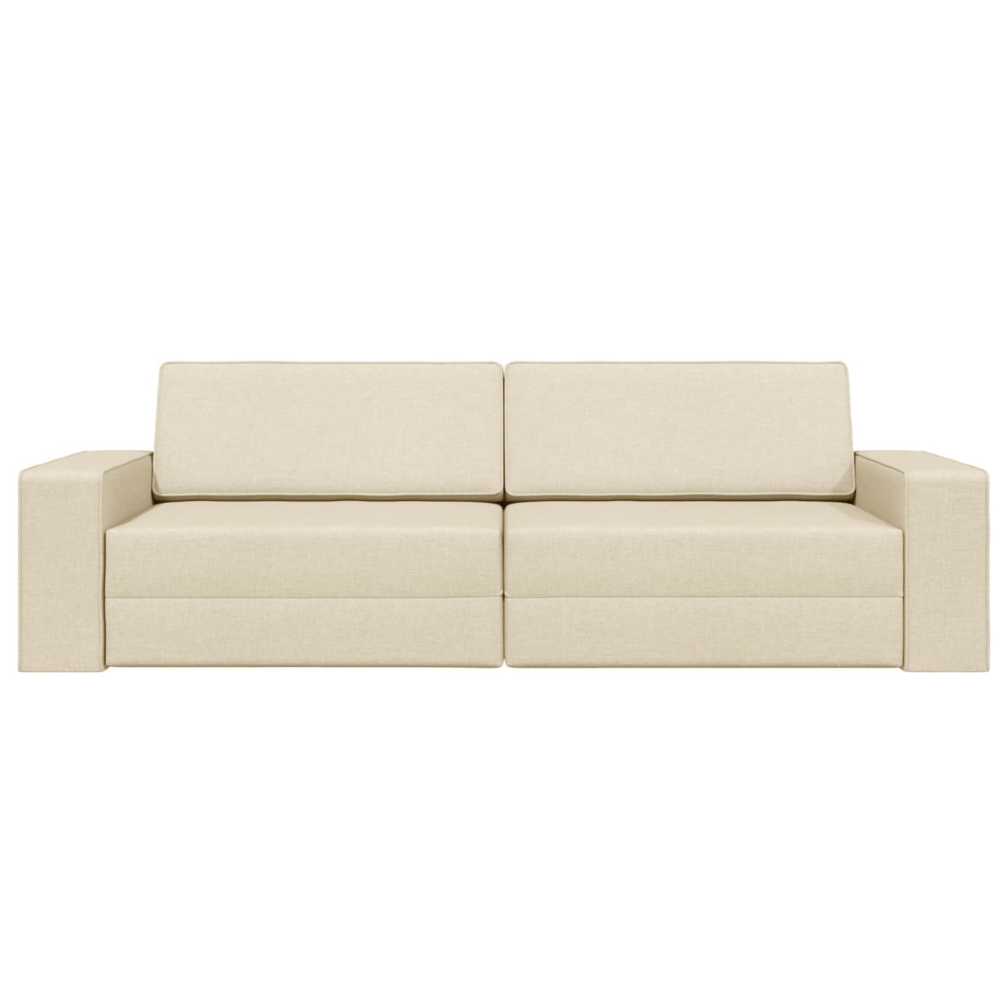 vidaXL Κρεβάτι καναπές Κρεμ 245 x 78 x 77 εκ. ύφασμα