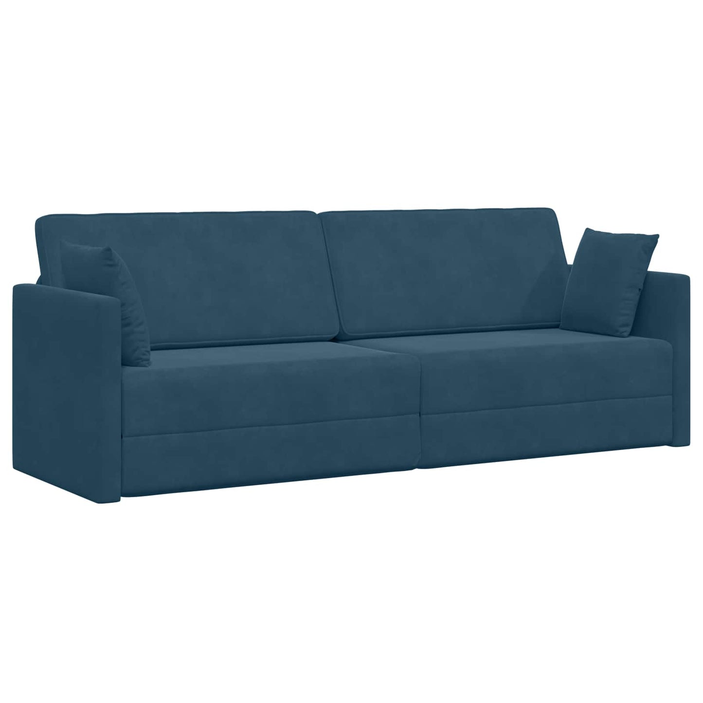vidaXL Καναπές-κρεβάτι δαπέδου Μπλε 213 x 70 x 77 εκ Βελούδο