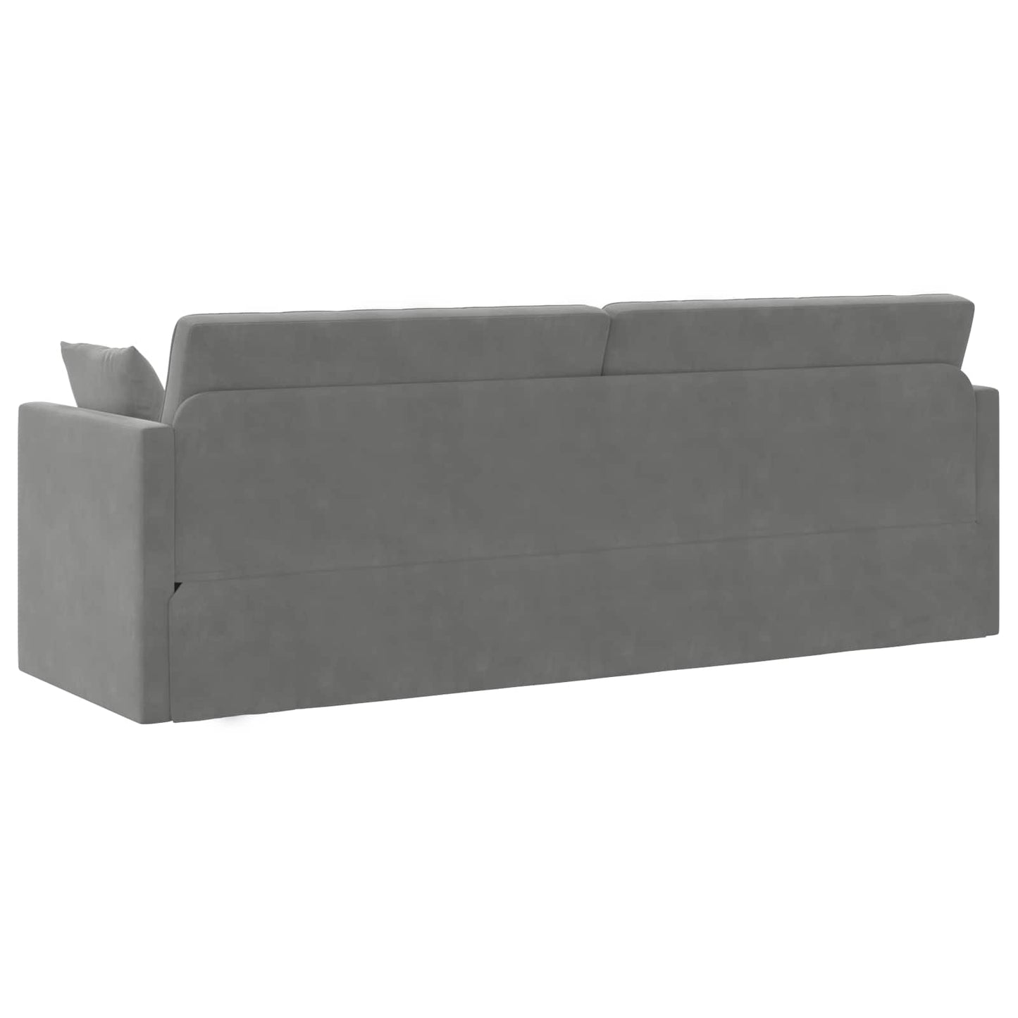 vidaXL Καναπές-κρεβάτι δαπέδου Σκούρο Γκρι 213 x 70 x 77 εκ Βελούδο