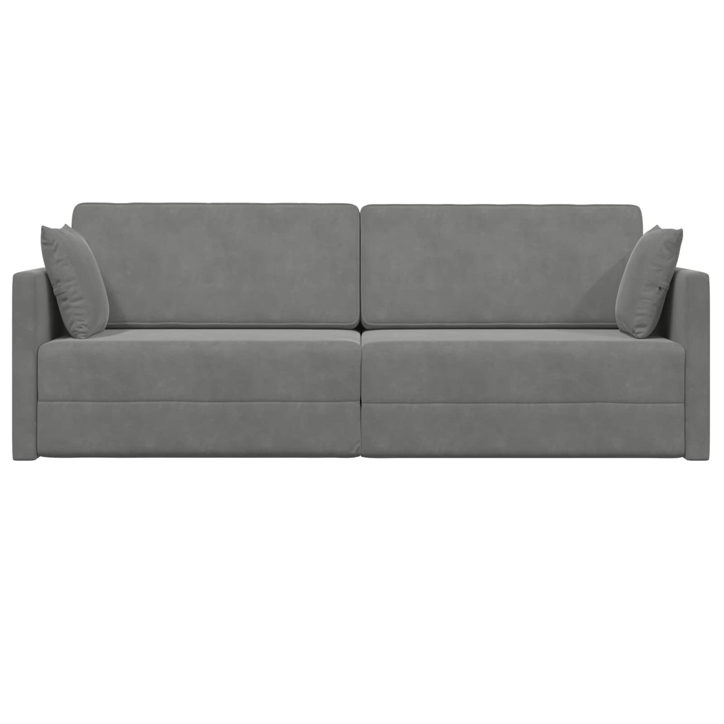 vidaXL Καναπές-κρεβάτι δαπέδου Σκούρο Γκρι 213 x 70 x 77 εκ Βελούδο