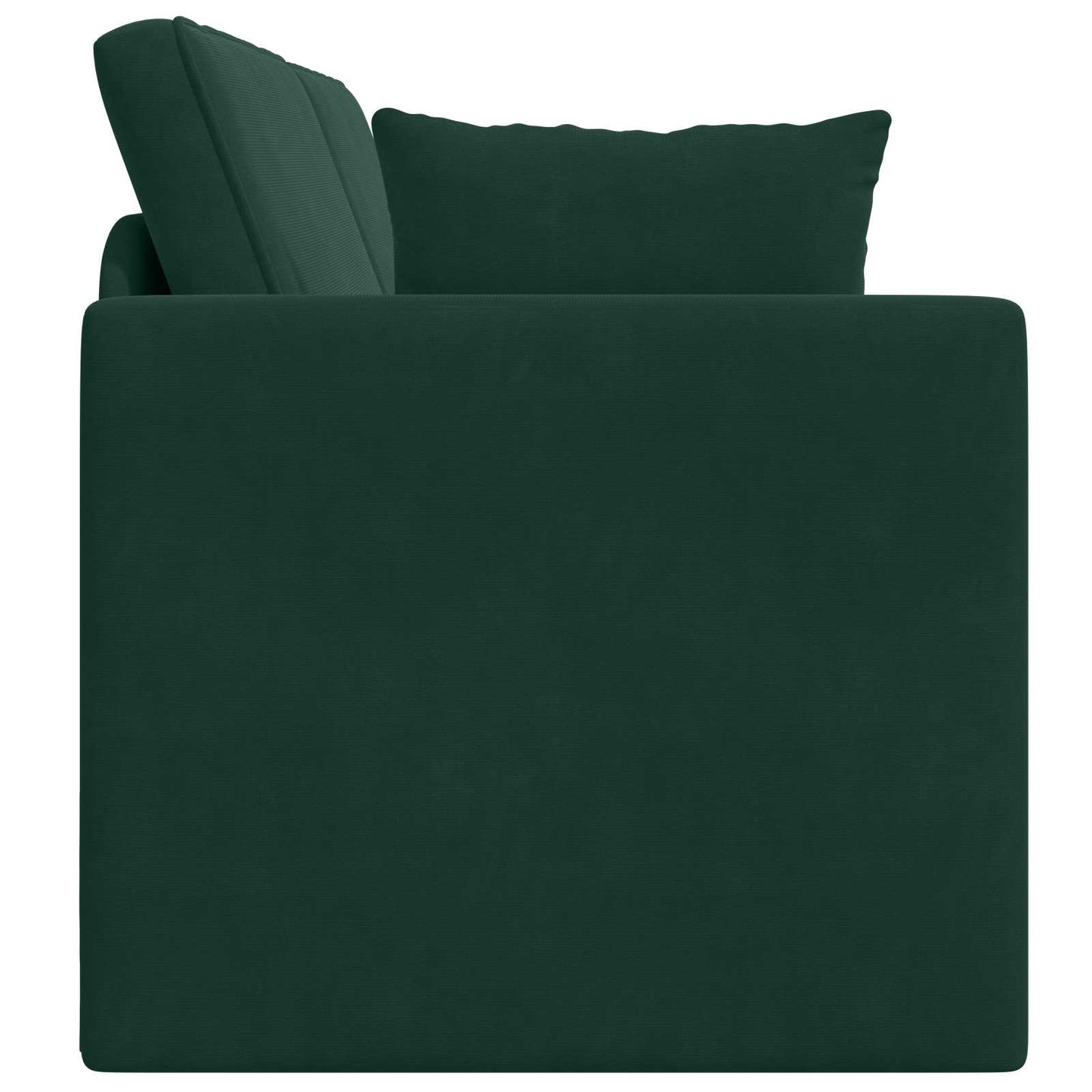 vidaXL Καναπές-κρεβάτι δαπέδου Σκούρο Πράσινο 213 x 70 x 77 εκ Βελούδο