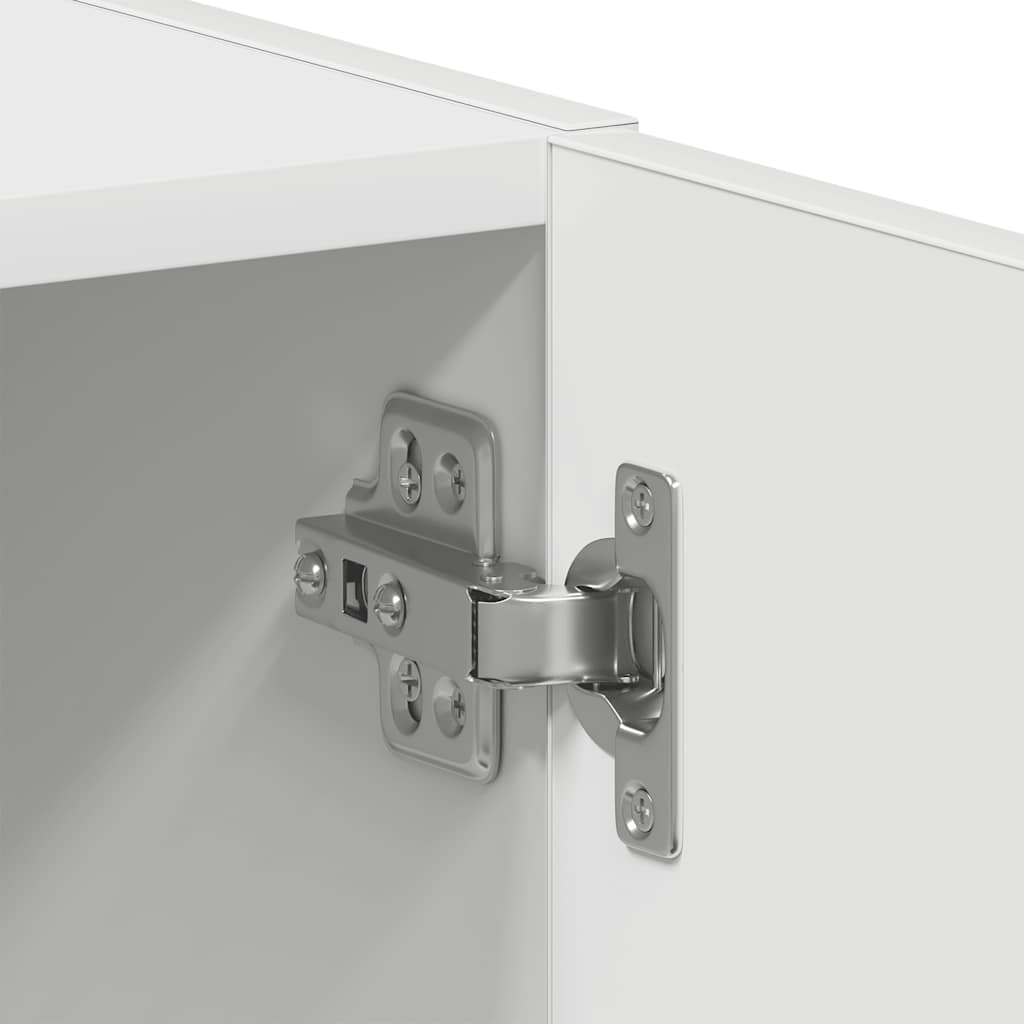 vidaXL Ντουλάπι πλυντηρίου ρούχων Λευκό 64x24x190 cm Ξύλινη κατασκευή