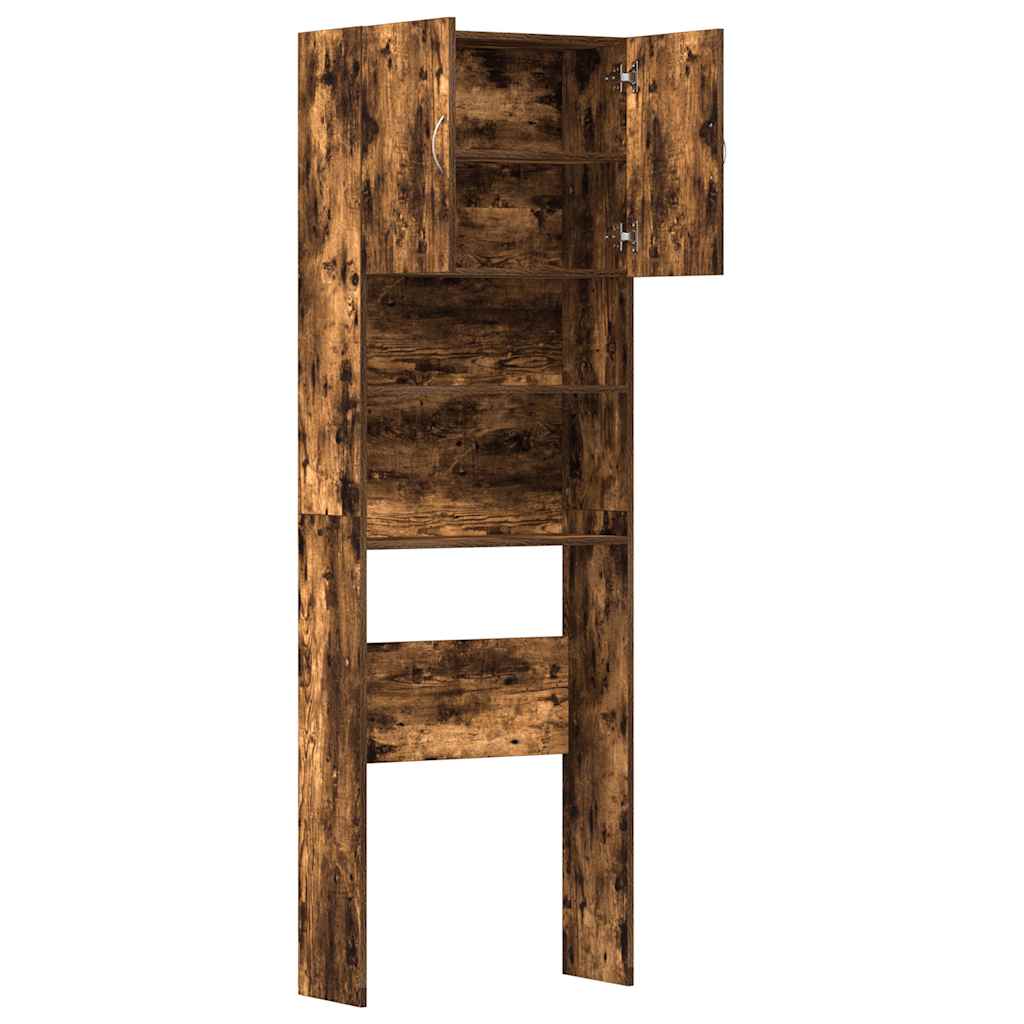 vidaXL Ντουλάπι πλυντηρίου ρούχων Καπνιστή δρυς Κατασκευασμένο ξύλο