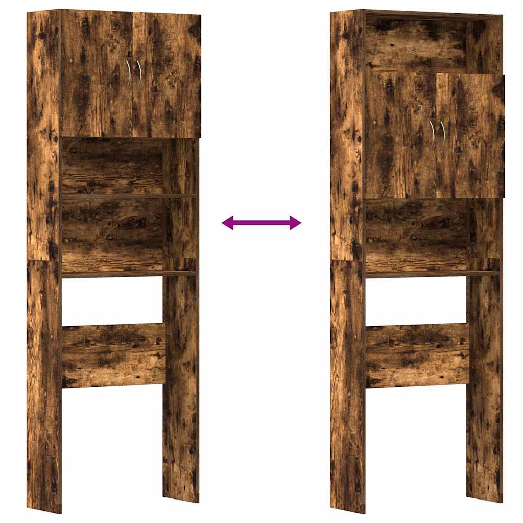 vidaXL Ντουλάπι πλυντηρίου ρούχων Καπνιστή δρυς Κατασκευασμένο ξύλο