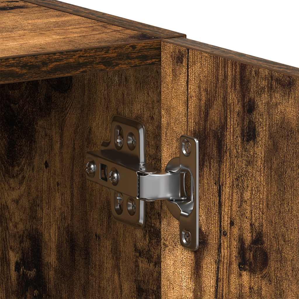 vidaXL Ντουλάπι πλυντηρίου ρούχων Καπνιστή δρυς Κατασκευασμένο ξύλο