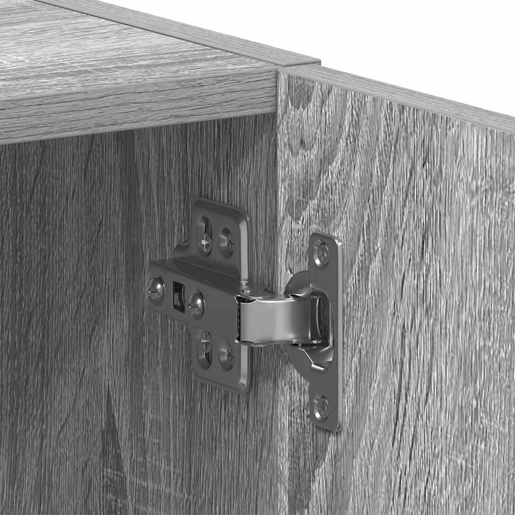 vidaXL Ντουλάπι πλυντηρίου ρούχων Γκρι Sonoma Ξύλινη κατασκευή