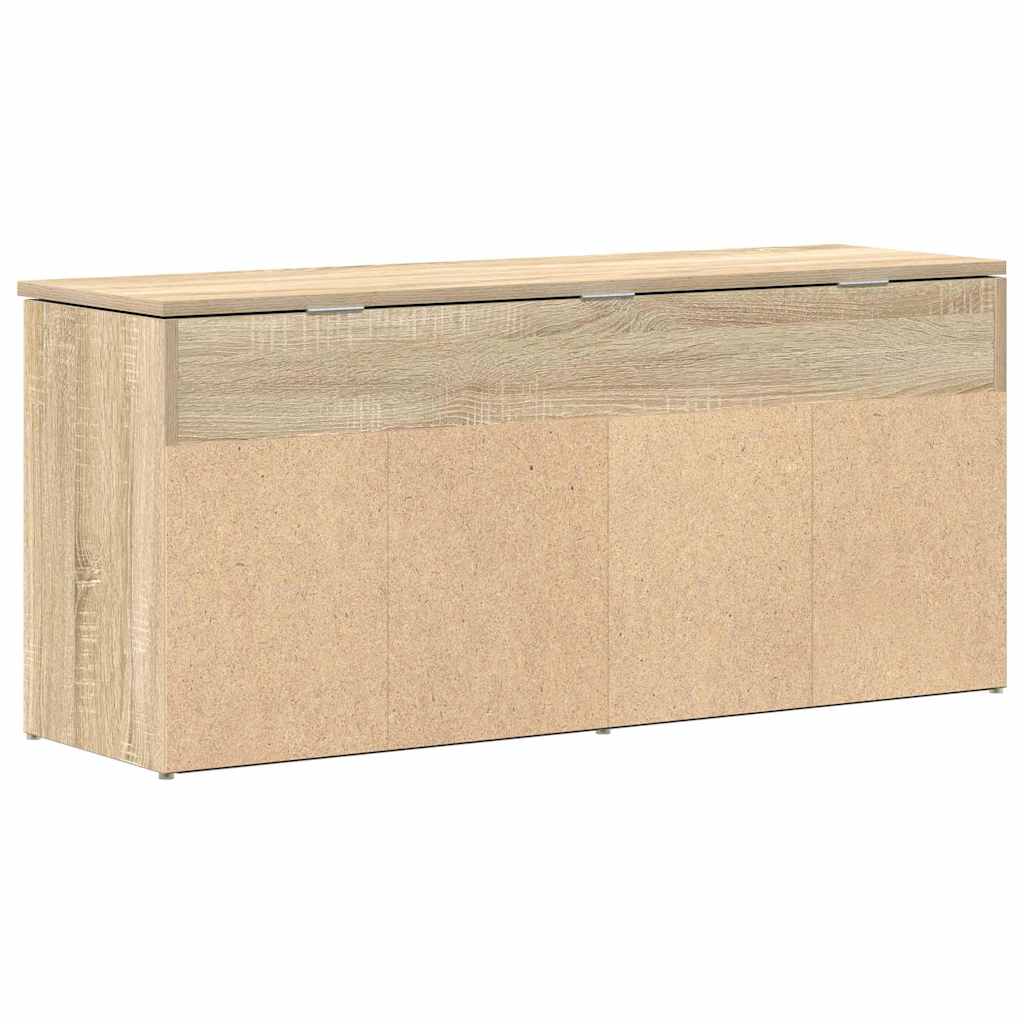 Πάγκος παπουτσιών vidaXL Sonoma Oak 102x30,5x45 cm Κατασκευασμένο ξύλο