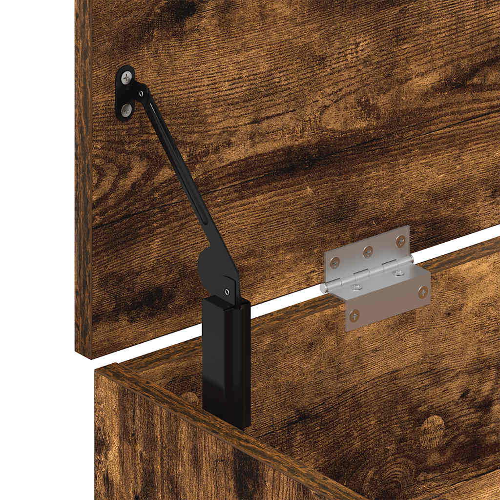 Πάγκος παπουτσιών vidaXL Καπνιστή βελανιδιά Κατασκευασμένο ξύλο