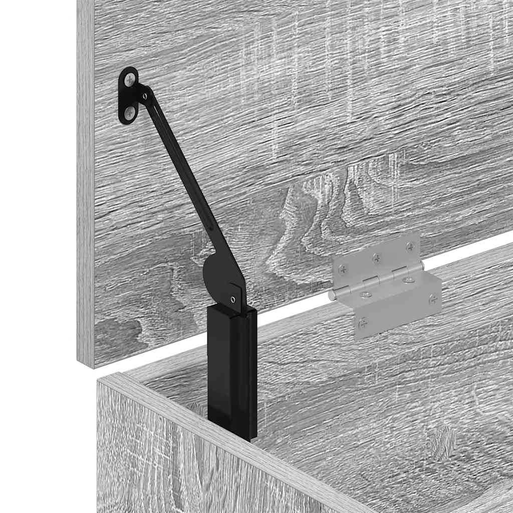 Πάγκος παπουτσιών vidaXL Γκρι Sonoma 102x30,5x45cm Κατασκευασμένο ξύλο