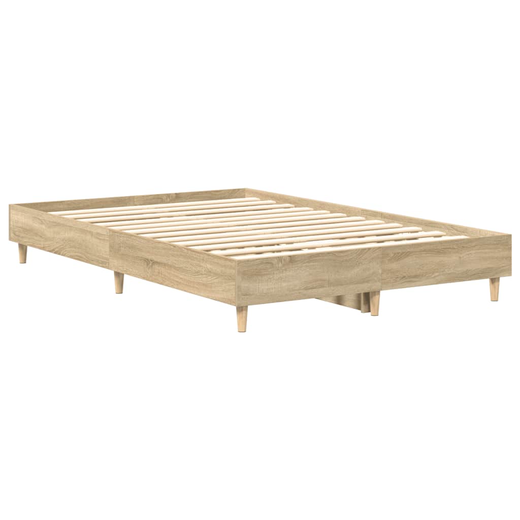 vidaXL Πλαίσιο Κρεβατιού χωρίς Στρώμα Sonoma Δρυς 120x200εκ. Επ. Ξύλο