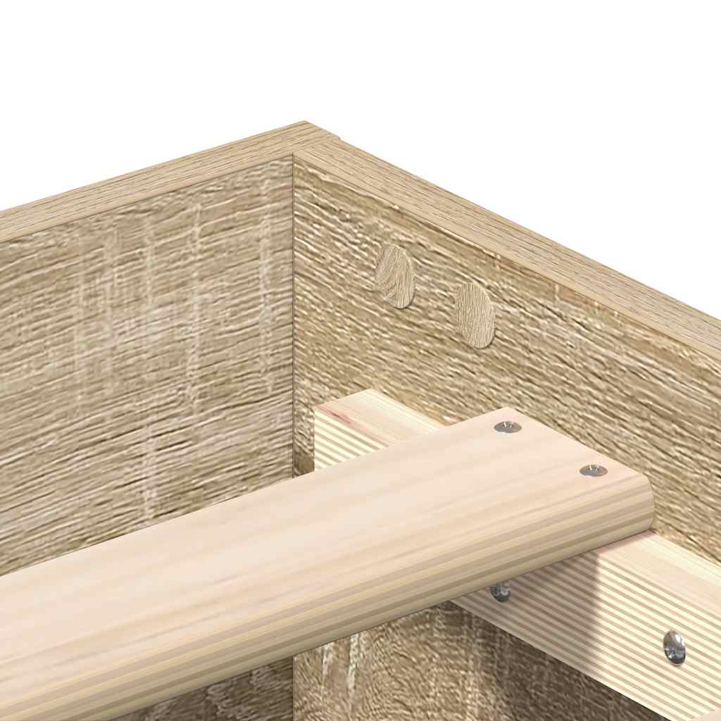 vidaXL Πλαίσιο Κρεβατιού χωρίς Στρώμα Sonoma Δρυς 120x200εκ. Επ. Ξύλο