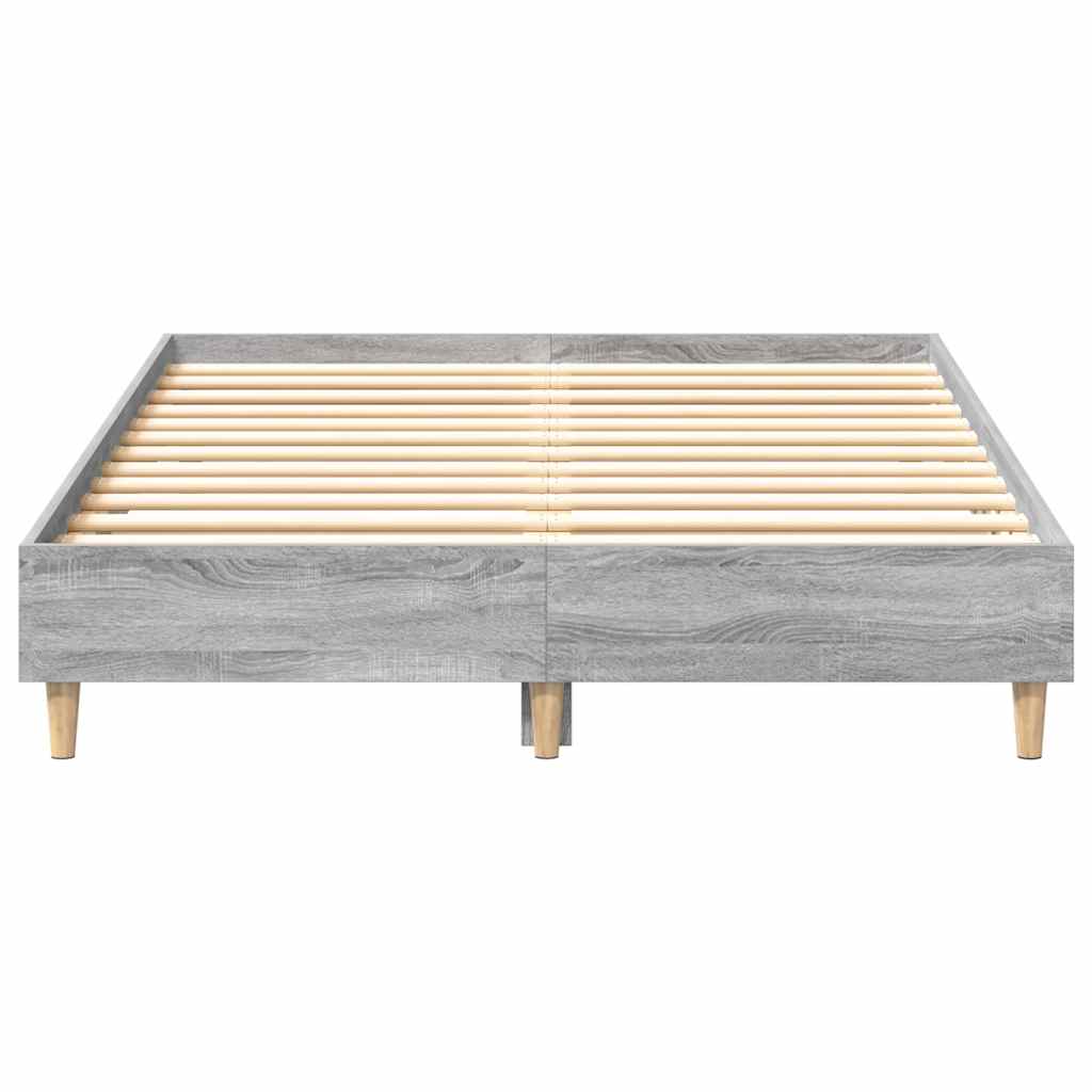 vidaXL Πλαίσιο Κρεβατιού χωρίς Στρώμα Γκρι Sonoma 120x200 εκ.