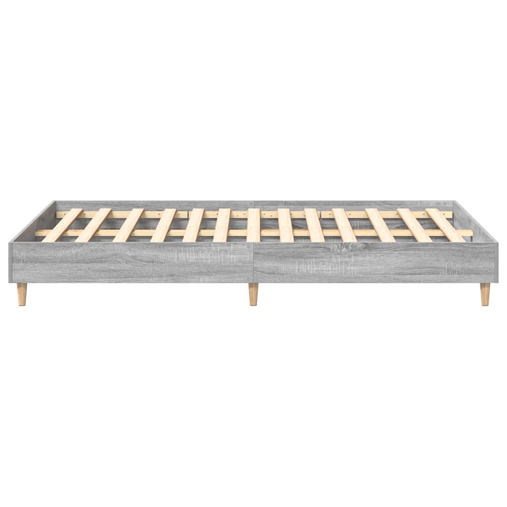vidaXL Πλαίσιο Κρεβατιού χωρίς Στρώμα Γκρι Sonoma 120x200 εκ.