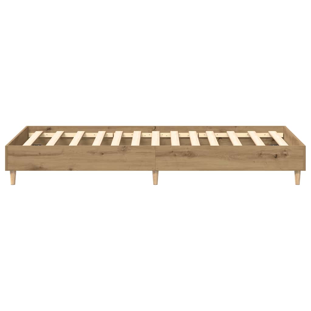 vidaXL Πλαίσιο κρεβατιού χωρίς στρώμα Artisan Oak 90x200 cm