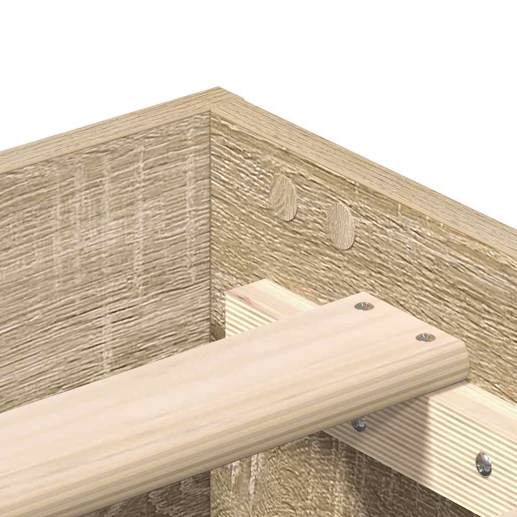 vidaXL Πλαίσιο κρεβατιού χωρίς στρώμα Sonoma Oak 90x190 cm