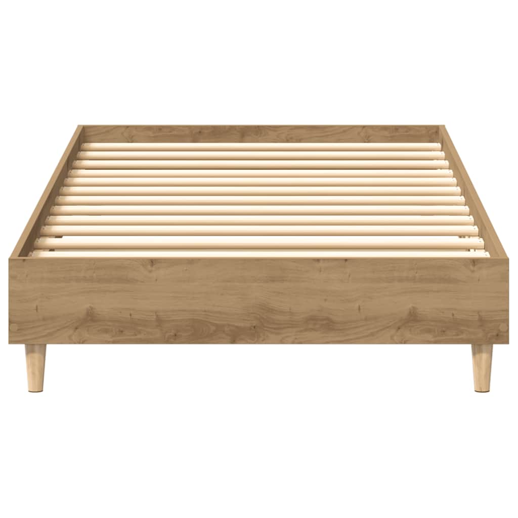 vidaXL Πλαίσιο κρεβατιού χωρίς στρώμα Artisan Oak 90x190 cm