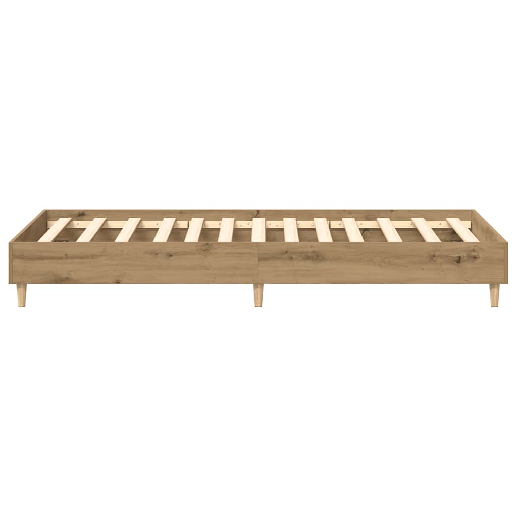vidaXL Πλαίσιο κρεβατιού χωρίς στρώμα Artisan Oak 75x190 cm