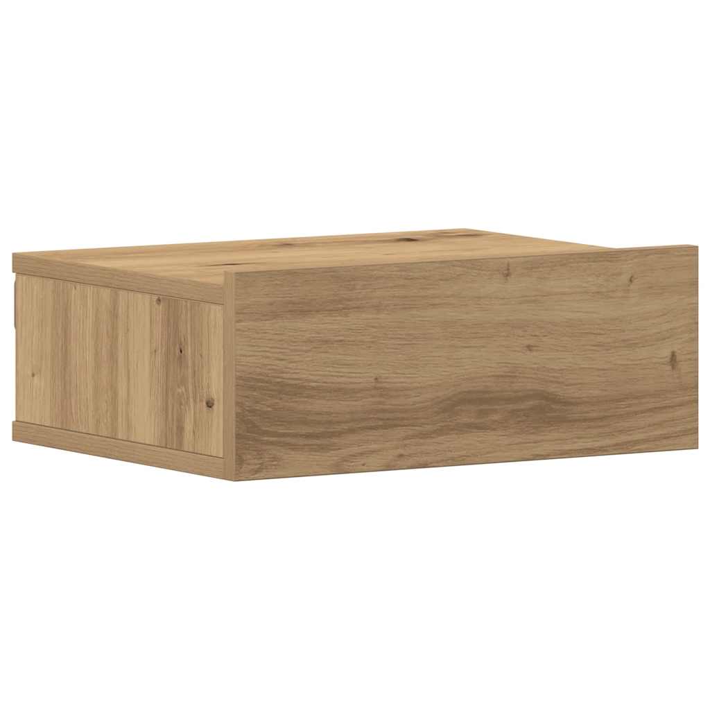 vidaXL Κομοδίνα Κρεμαστά 2 τεμ. Δρυς τεχνίτης 40x32x15 εκ. Μοριοσανίδα