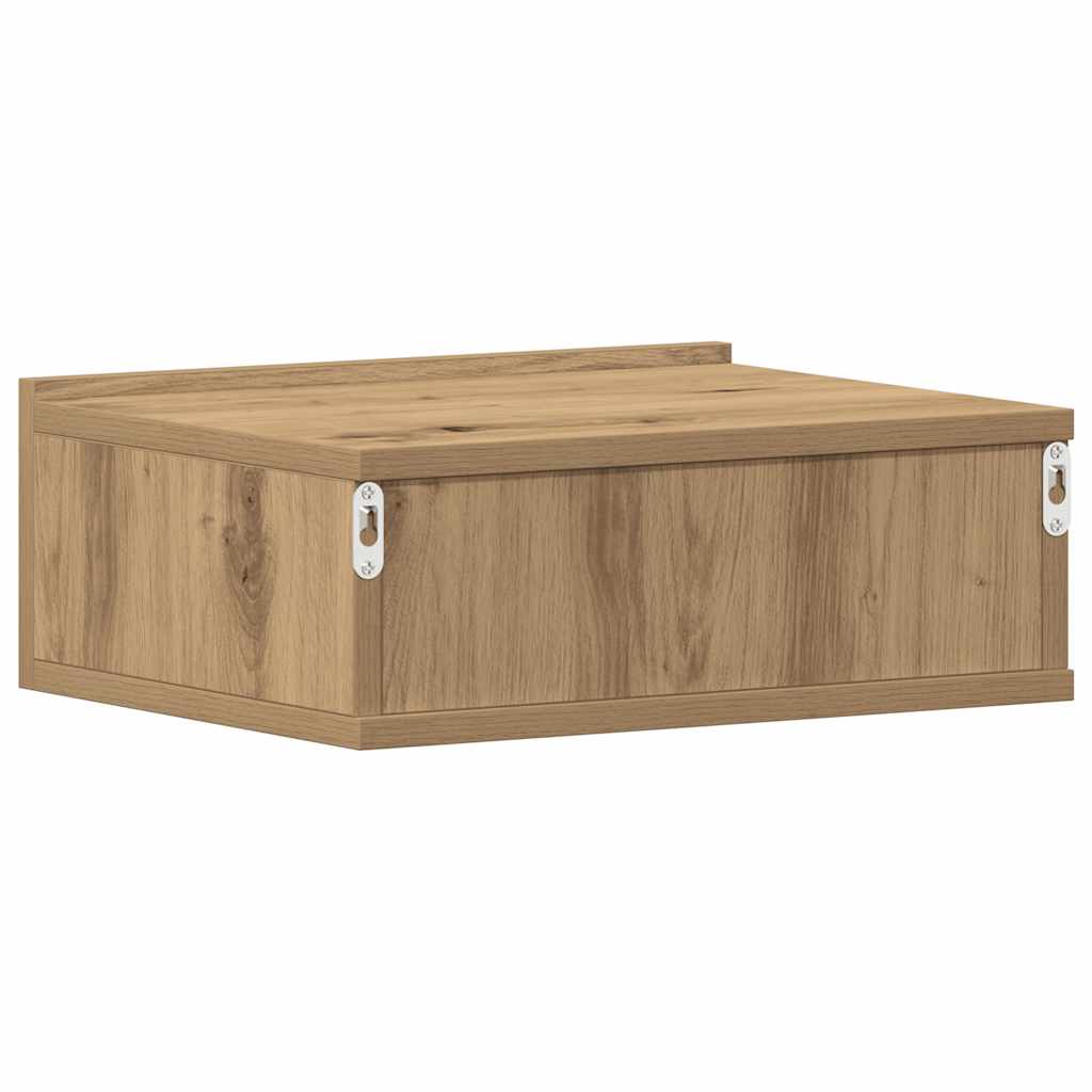 vidaXL Κομοδίνα Κρεμαστά 2 τεμ. Δρυς τεχνίτης 40x32x15 εκ. Μοριοσανίδα